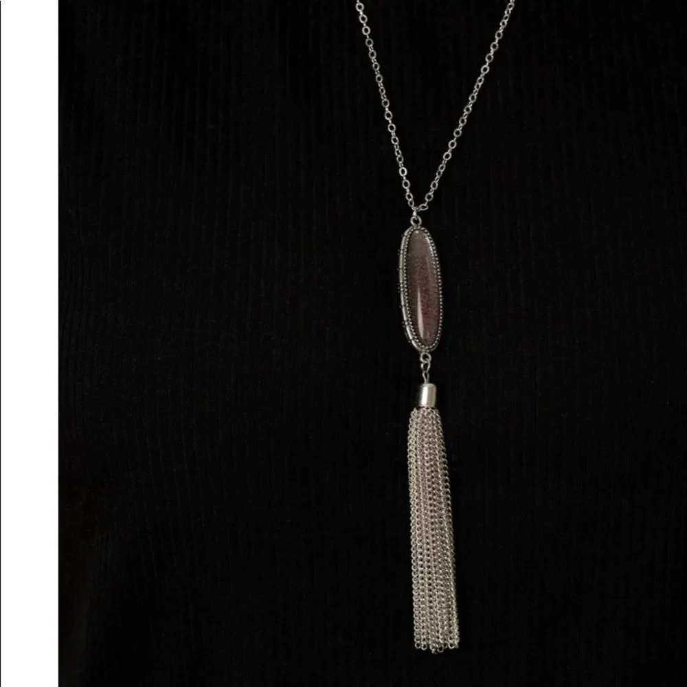 Silver TassleNecklace - Picture 2 of 3